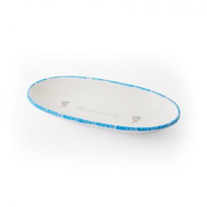 Vassoio svuota tasche rosa in ceramica artigianale